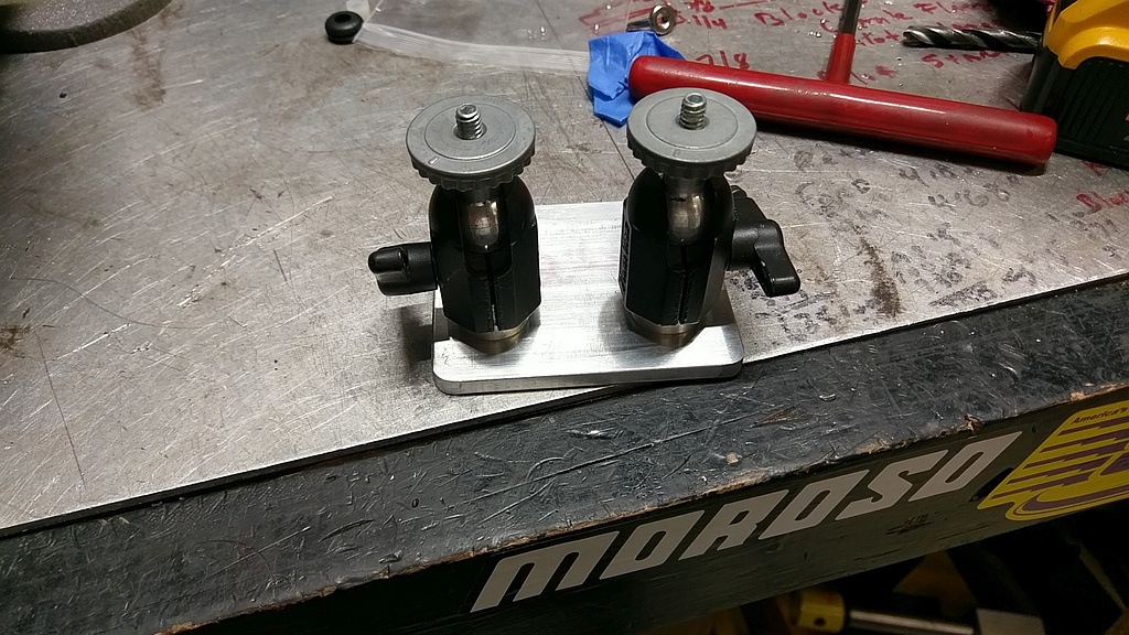 Initial layout of ball heads