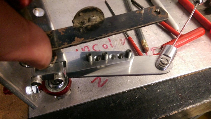 Back Side of Billet Throttle Arm