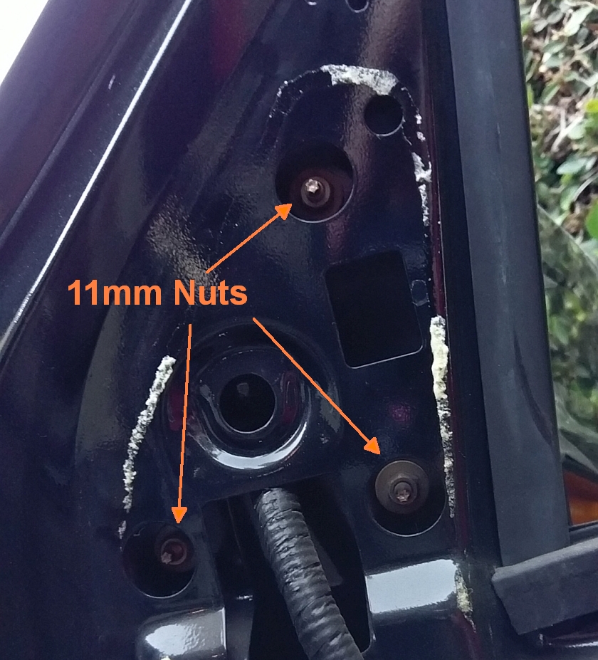 Remove Mirror Nuts