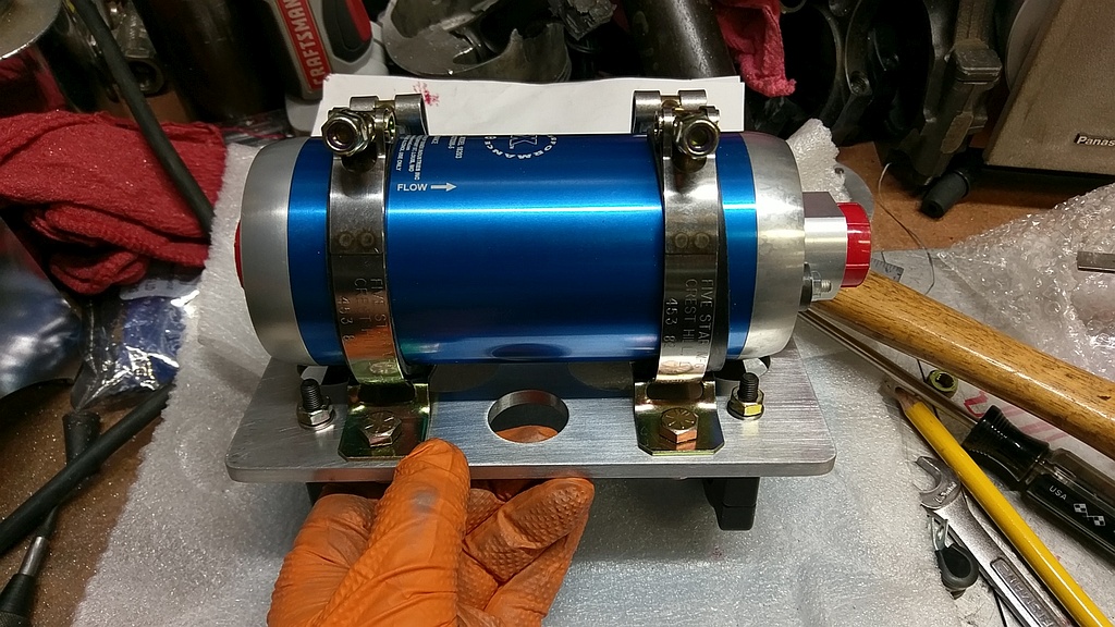 Front Side of Finished EFI Fuel Pump Mounting Bracket