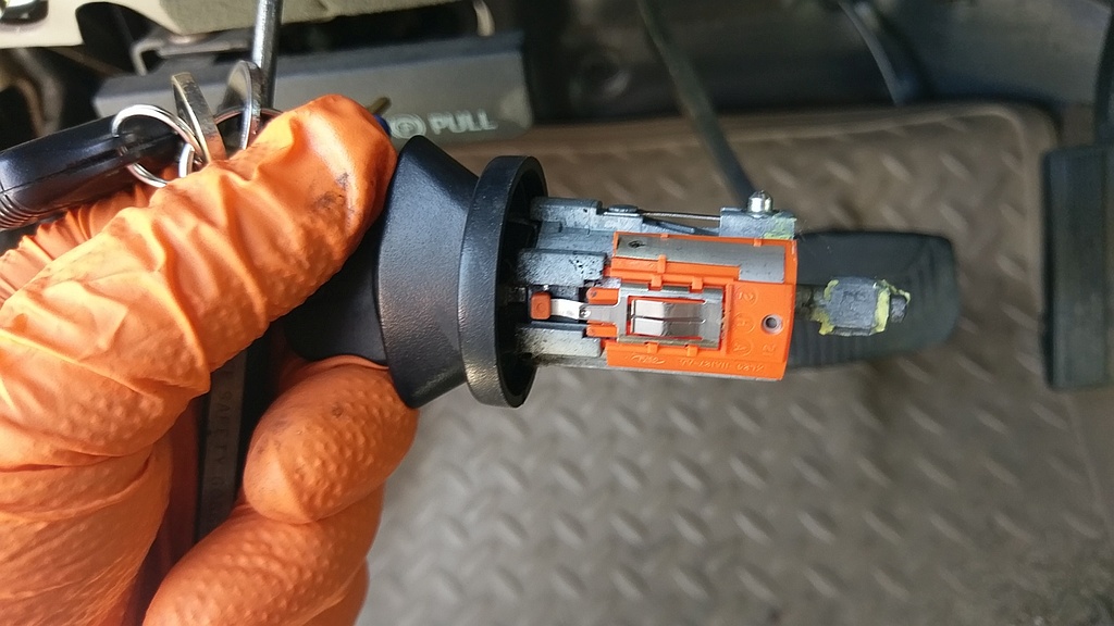 Lock Cylinder Removed