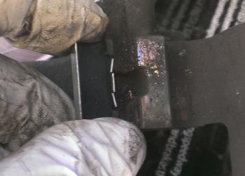 Brake Shims Close Up