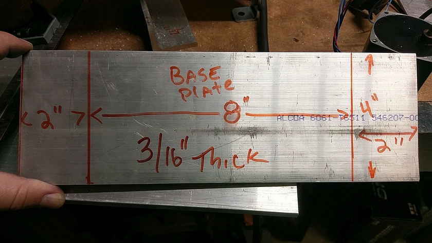Marked up Metal Base
