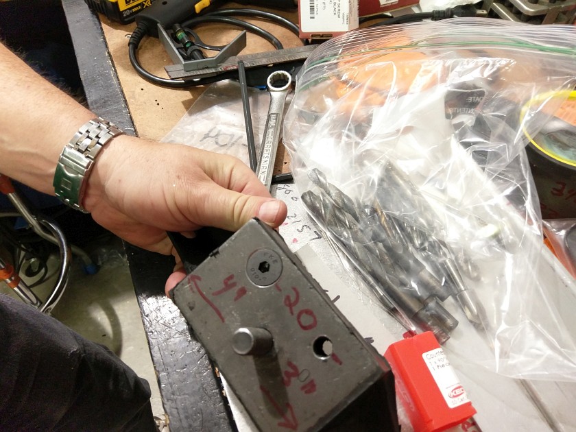 Drilling the Engine Mount Completed