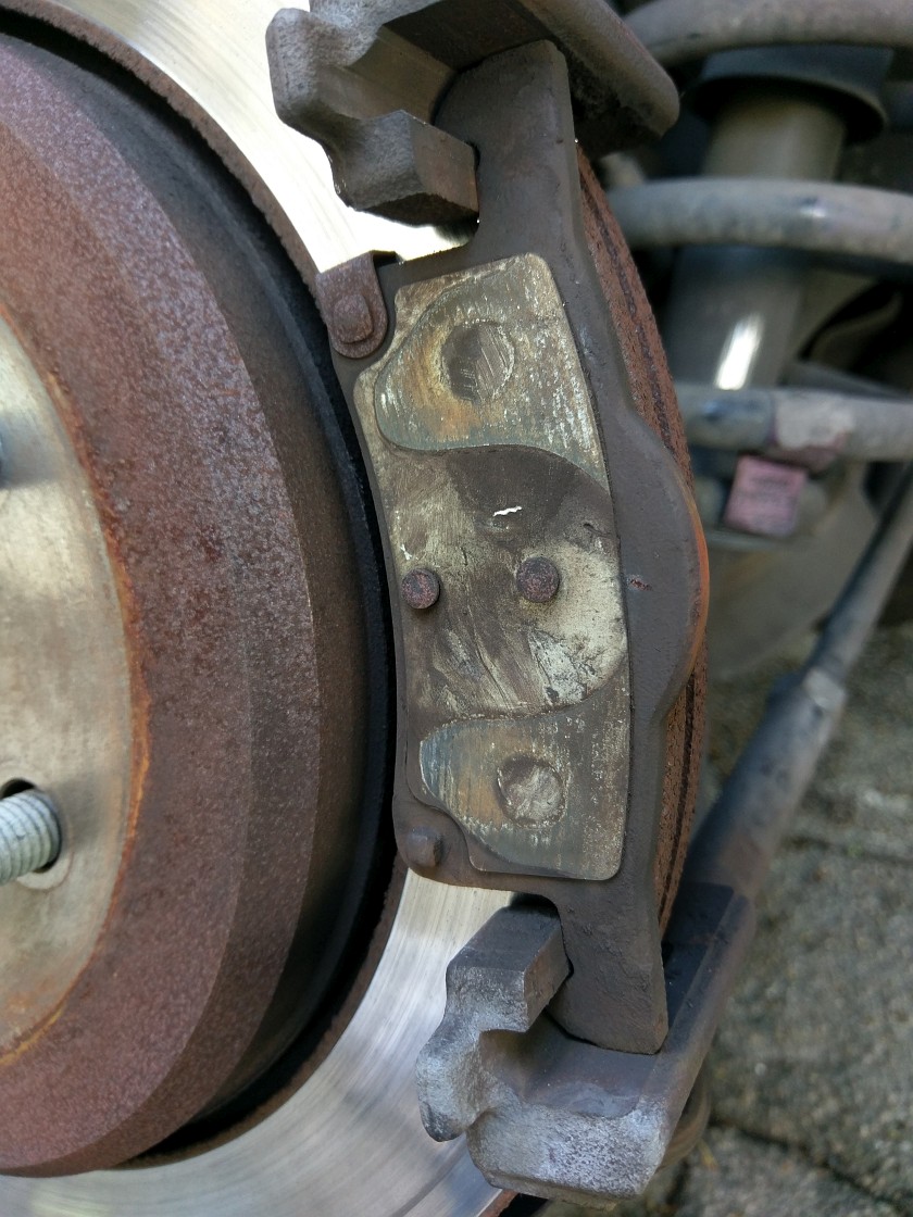 Outer Brake Pad Install
