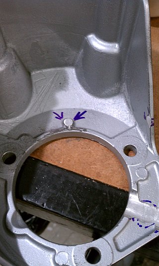 Powerstorke Accessory Bracked Marked for Grinding